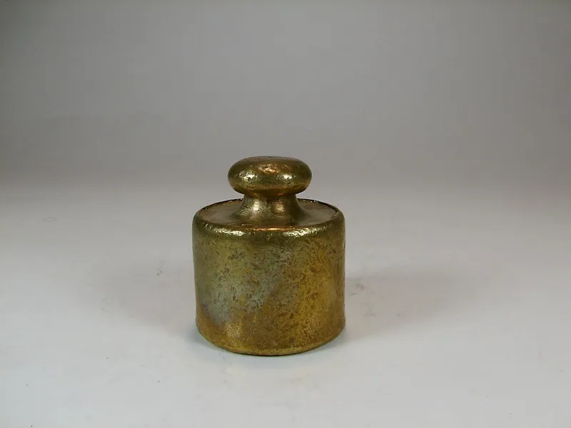 وزنه برنجی قدیمی 500 گرمی کلکسیونی (کد11248)