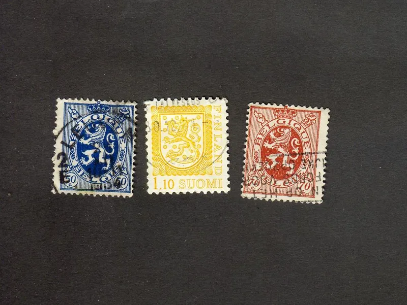 3 عدد تمبر مربوط به کشور بلژیک و فنلاند (کد20274)