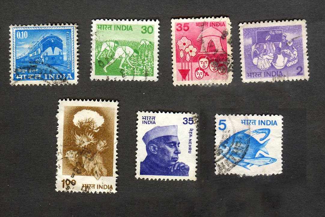 7 عدد تمبر زیبای مربوط به کشور هندوستان (کد20298)