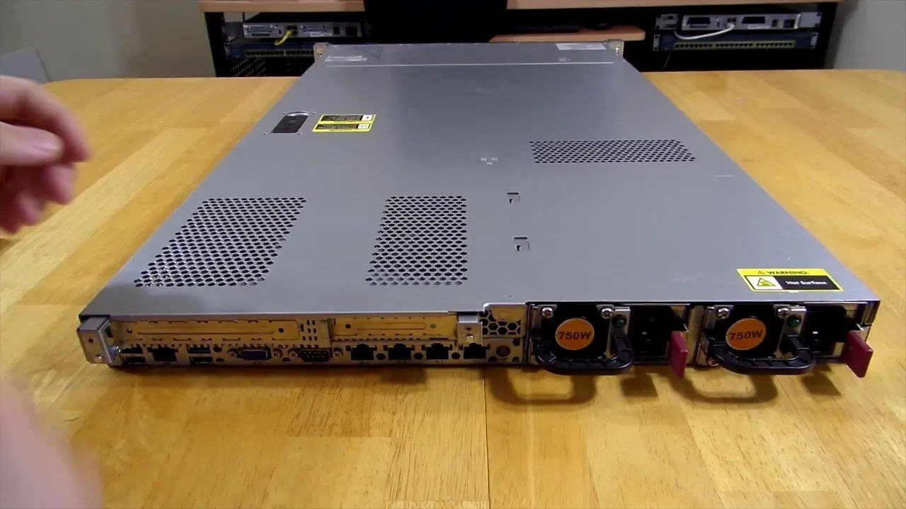 سرور hp g8 dl360 با 64 گیگ رم و یه جفت پردازنده