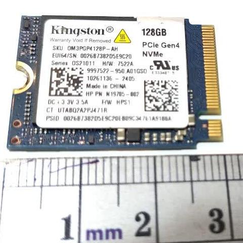 SSD سایز 2230 ظرفیت 128 گیگ Gen 4 برند kingStone