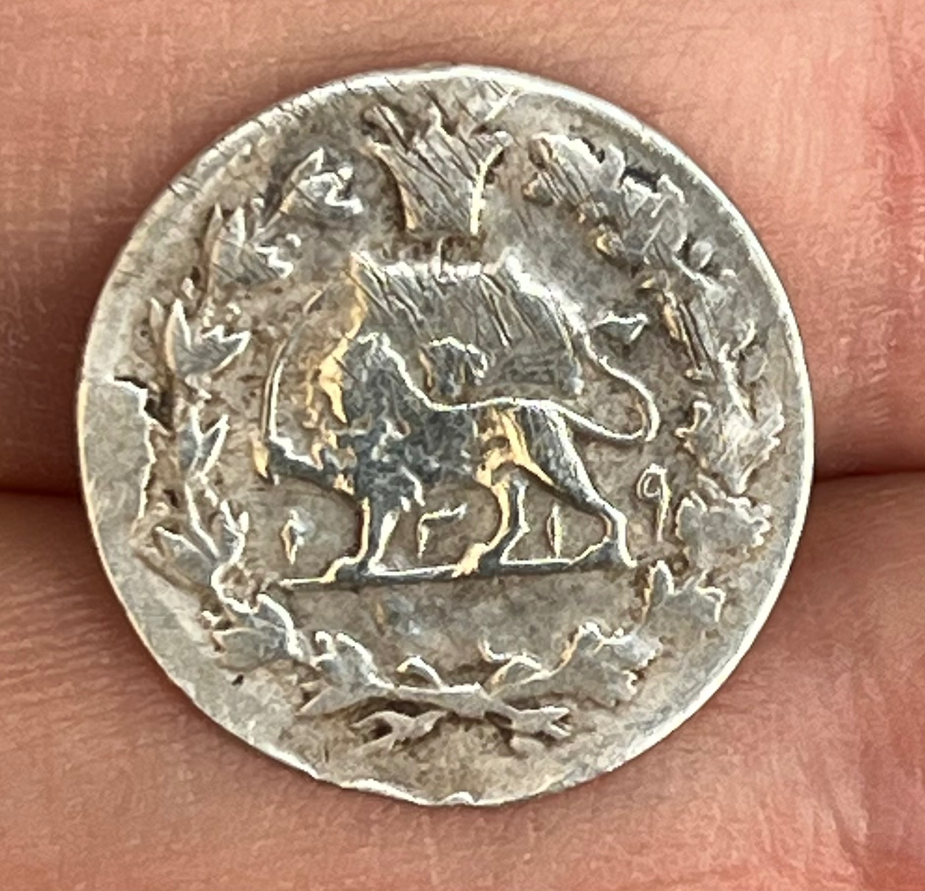 سکه نقره کمیاب شاهی مظفرالدین شاه