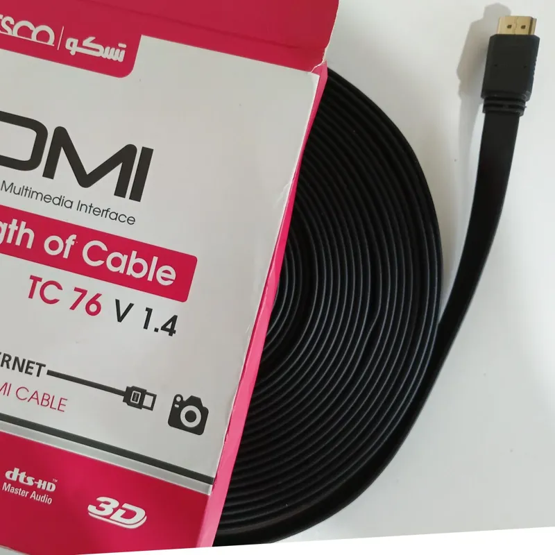 کابل HDMI ده متری فلت Tsco 4k