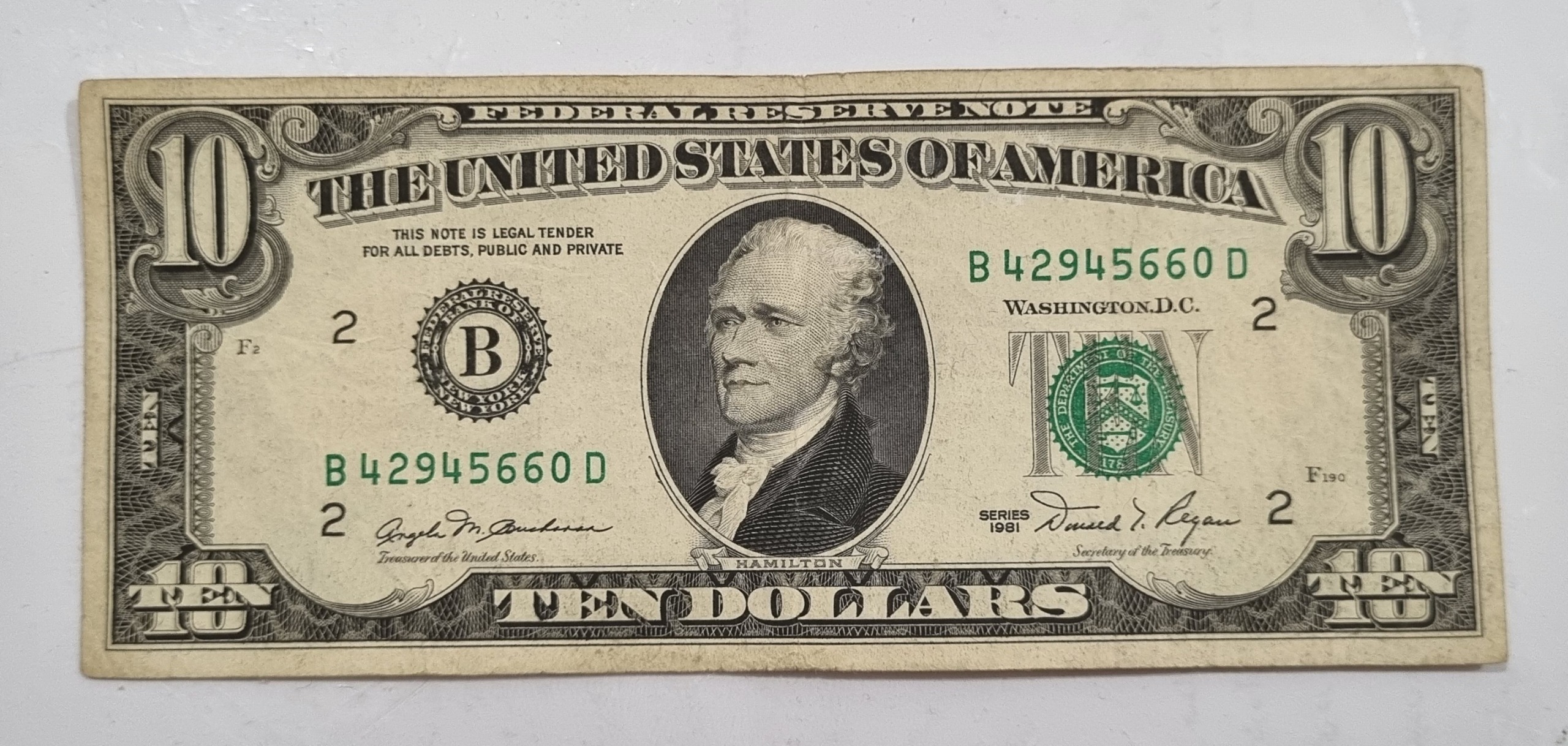 تک 10 دلار 1981