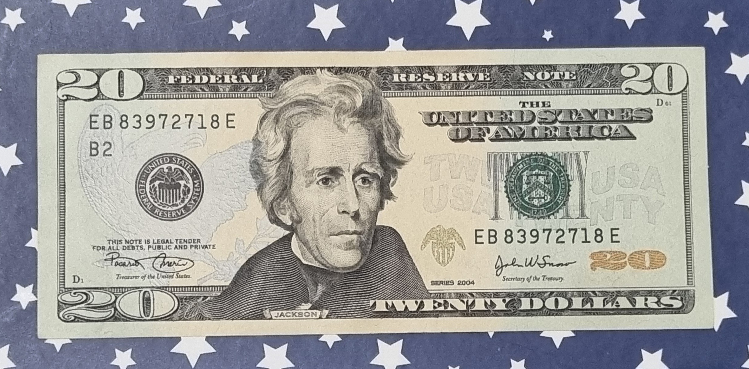 اسکناس 20 دلار امریکا سری 2004