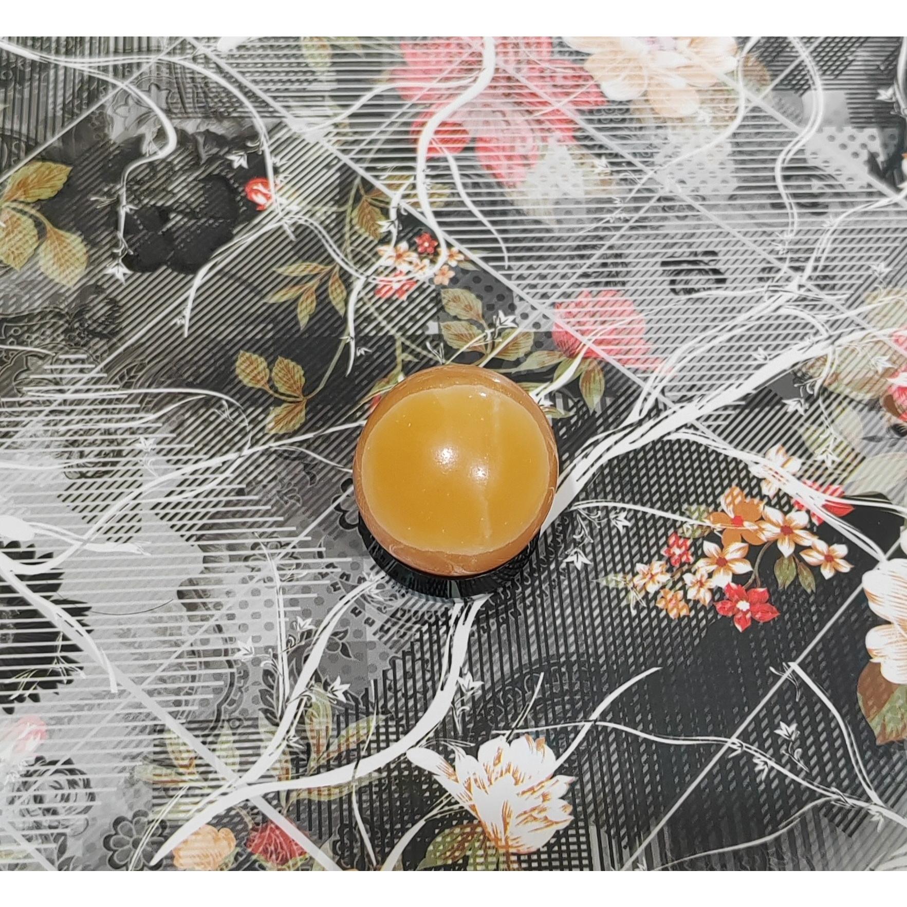 گوی سنگ کلسیت پرتقالی معدنی کد 1