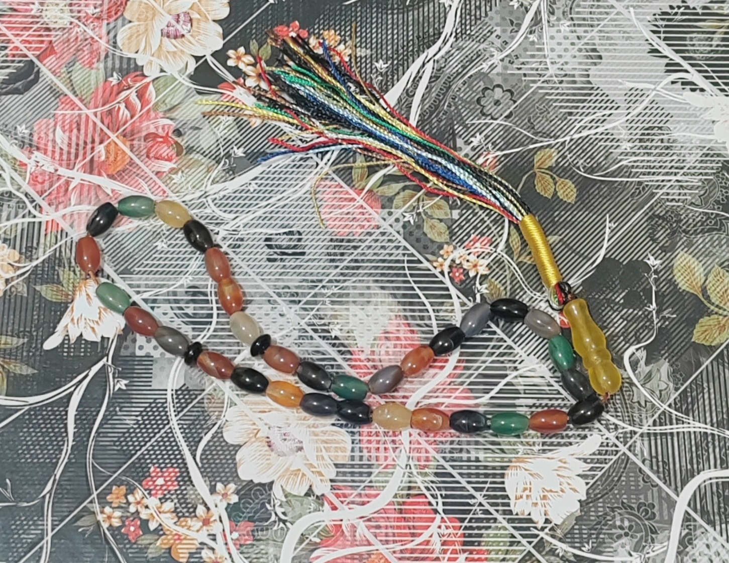 تسبیح سنگ عقیق ام البنین هلی 33دونه کد 2