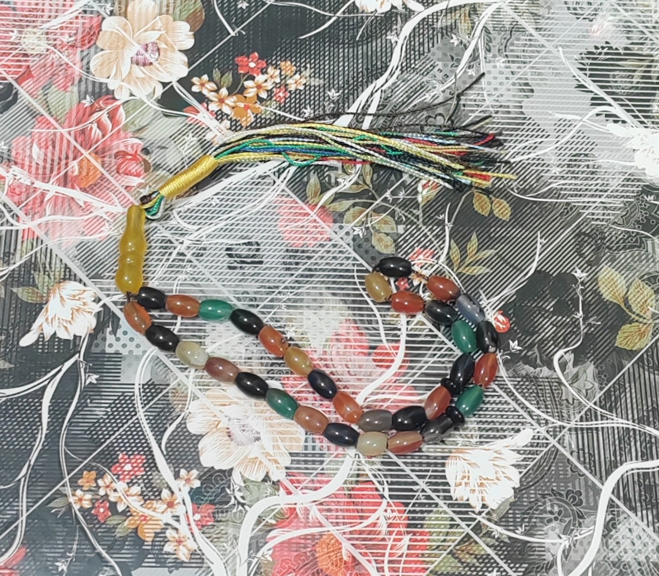 تسبیح سنگ عقیق ام البنین هلی 33دونه کد 3