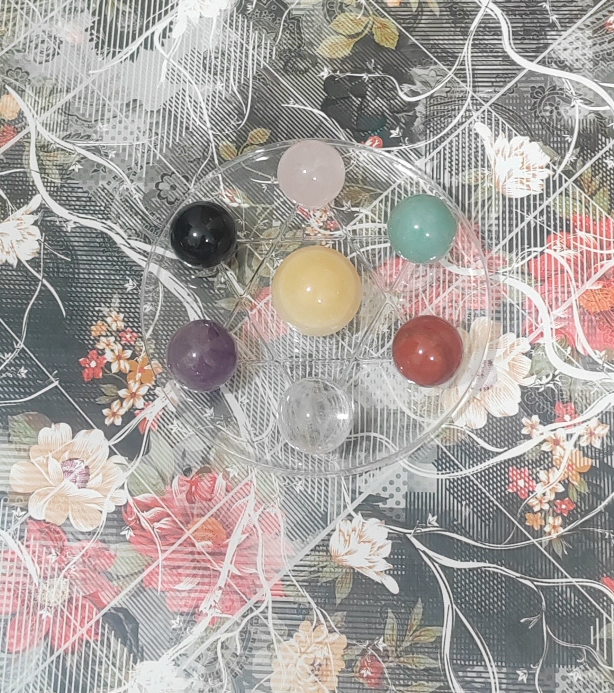 گوی سنگ هفت مراکز بدن معدنی