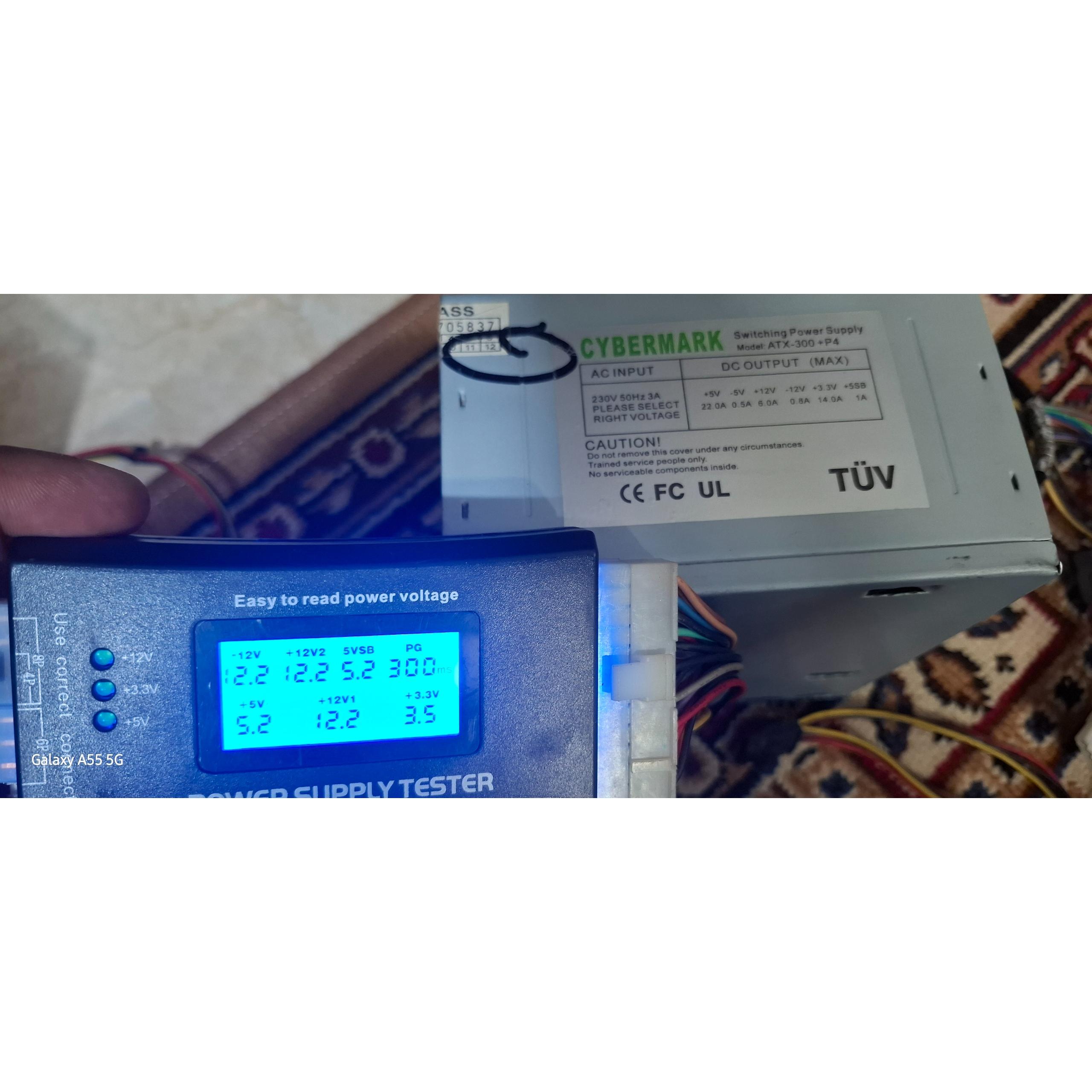 پاور 24 پین فن کوچک Cybermark