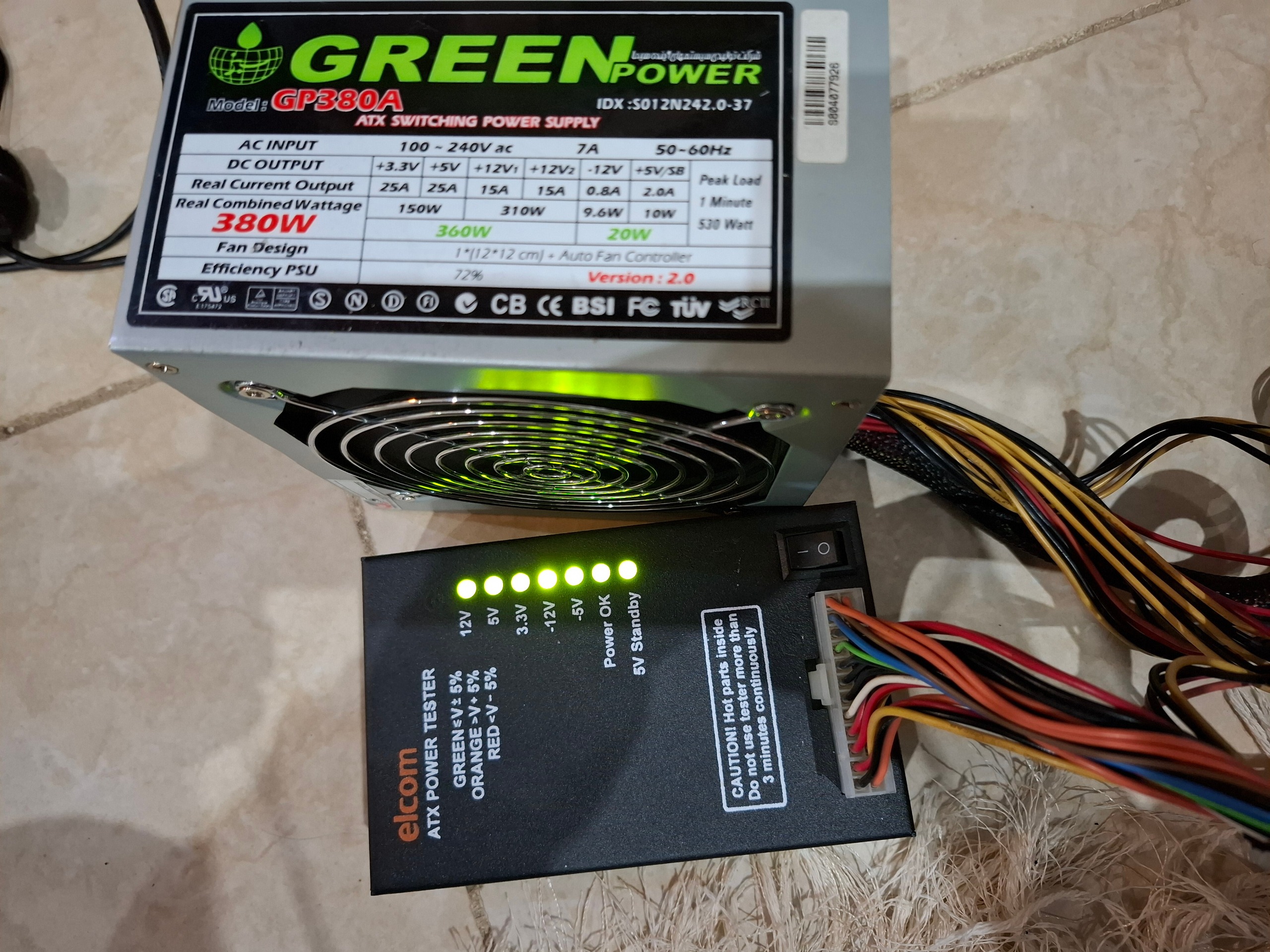پاور گرین 6 پین دار GP380A کد 9