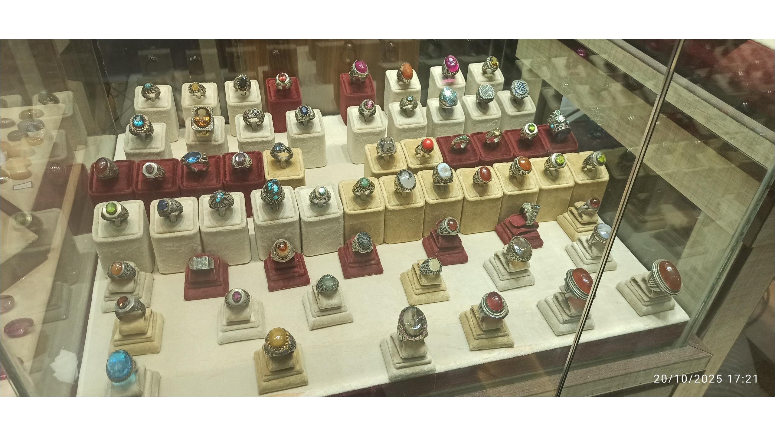 انگشتر جواهری  نقره