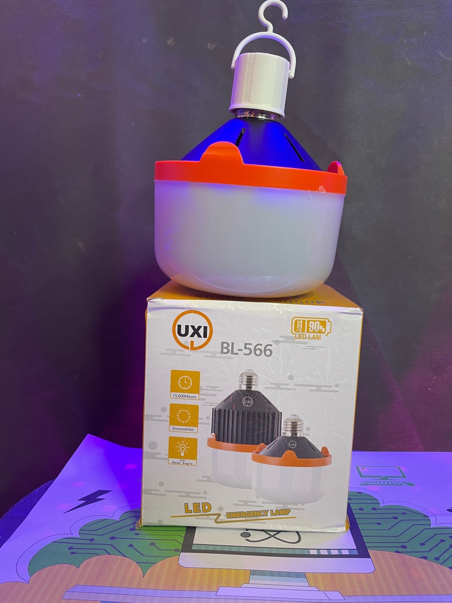 چراغ شارژی BL-566 40W