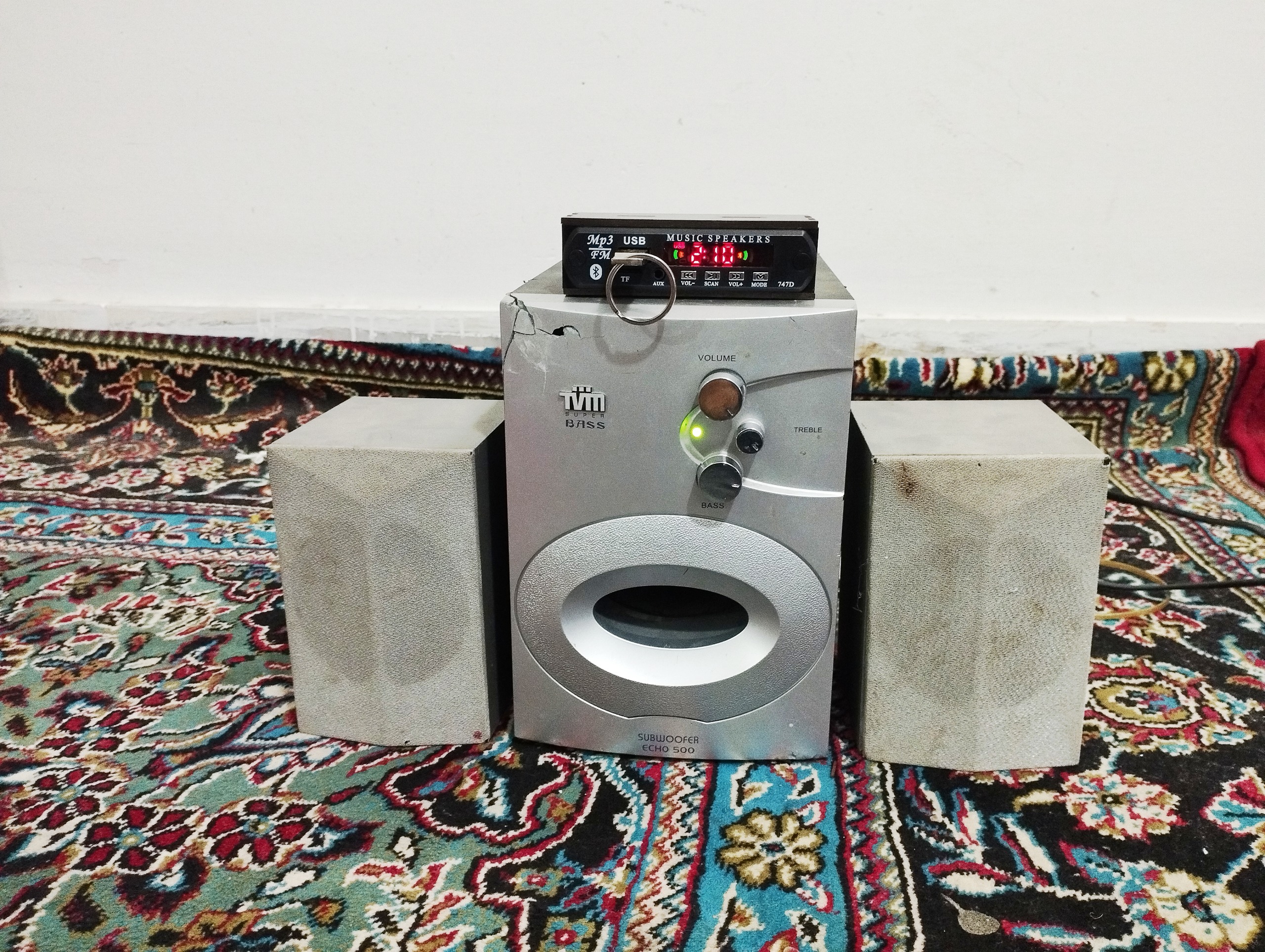 اسپیکر باند 3 تکه فلش خور بلوتوثی