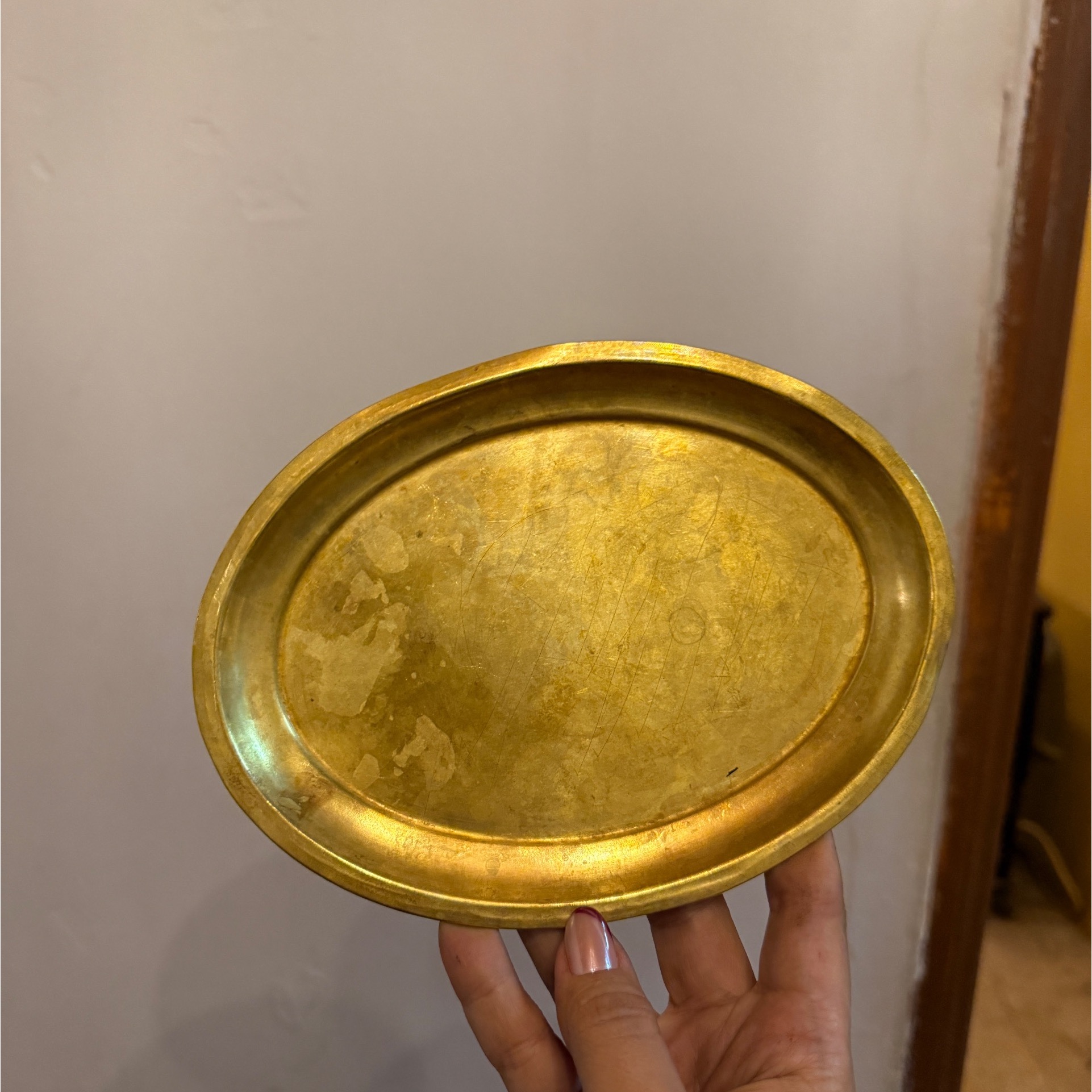 سینی برنجی قدیمی