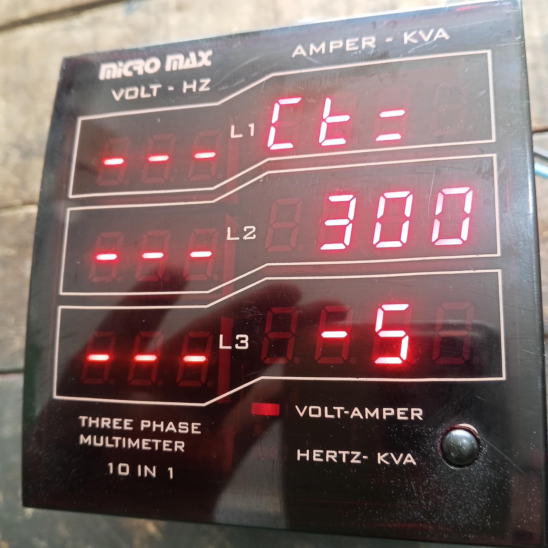 مولتی متر تابلویی (نمایشگر تابلو برق)