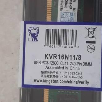 رم کامپیوتر KingSton 8GB-DDR3