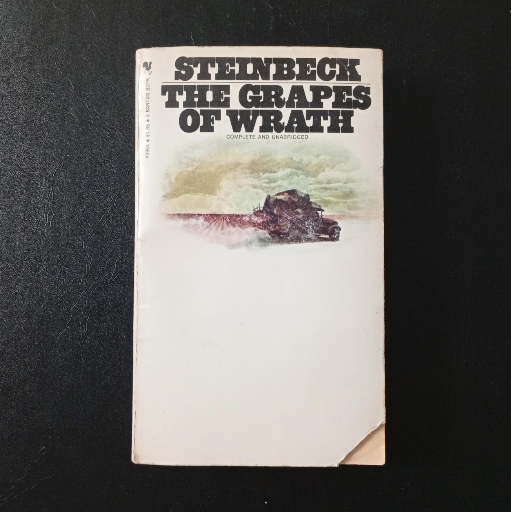 رمان Steinbeck, THE GRAPES OF WRATH اصلی قدیمی