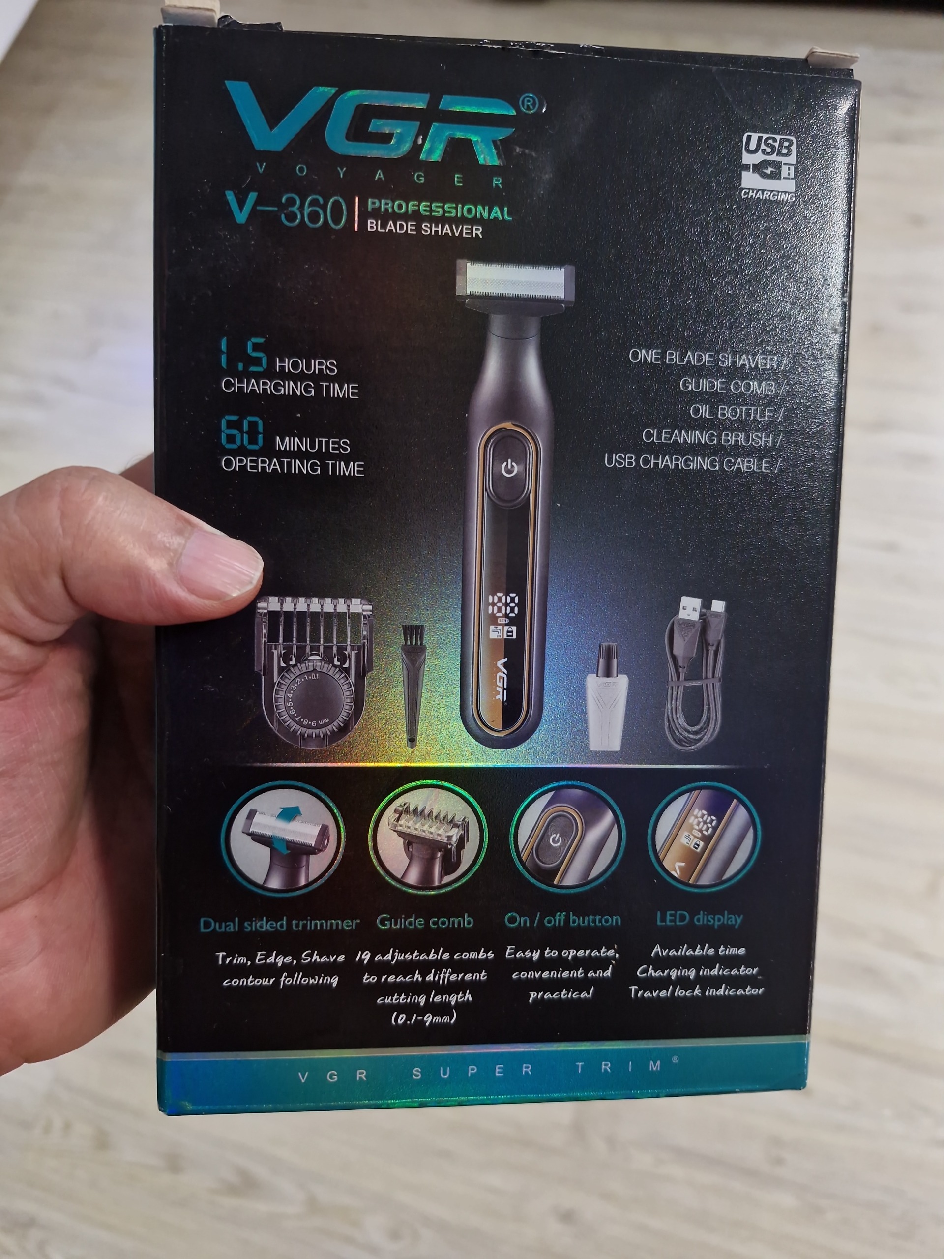 بادی گروم V360 وی جی آر برای صورت ناحیه تناسلی