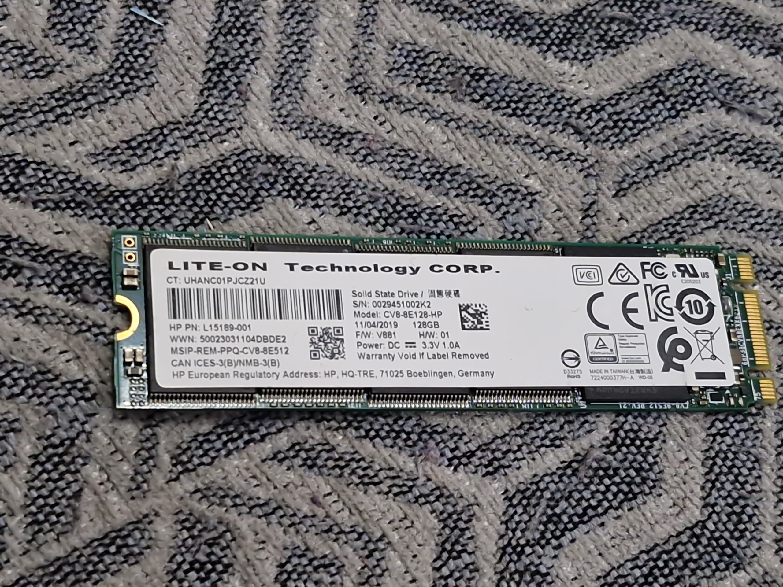هارد ssd مدل Lite On اصلی