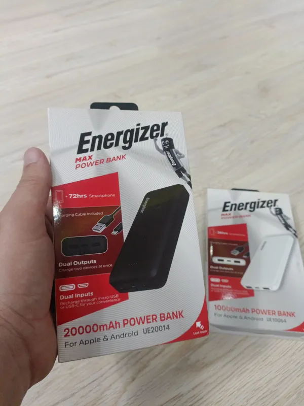پاور بانک 20000 میلی آمپر Energizerاورجینال