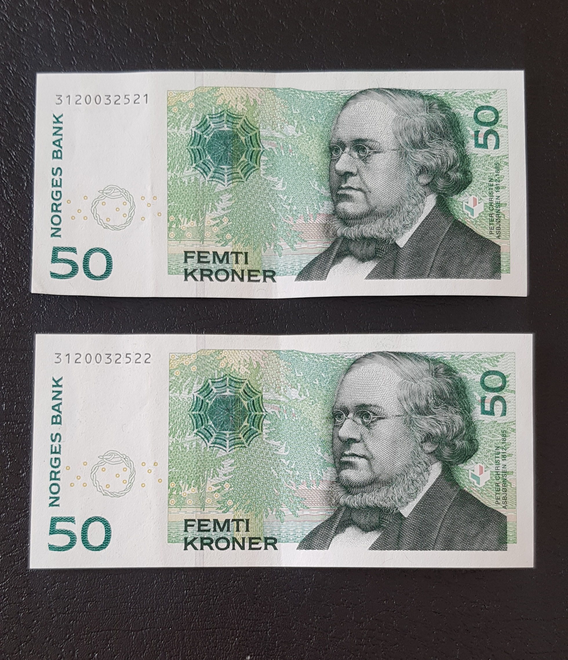 جفت 50 کرون نروژ بسیار کمیاب بصورت جفت