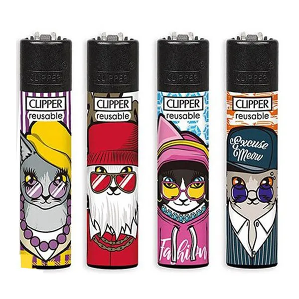 فندک خارجی کلیپر کلکسیونی در 4 طرح جذاب