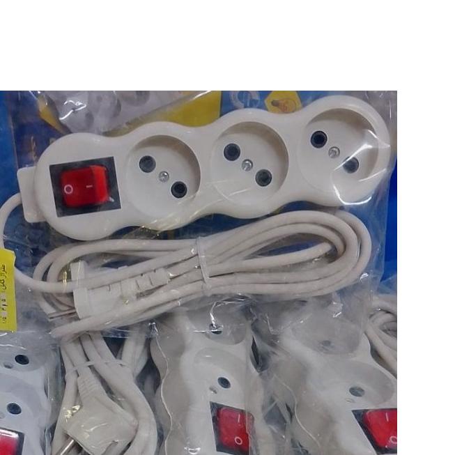 سیم رابط برق 3خروجی کلیددار