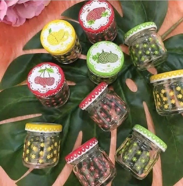بانکه شیشه ای نقلی بسته 8 عددی