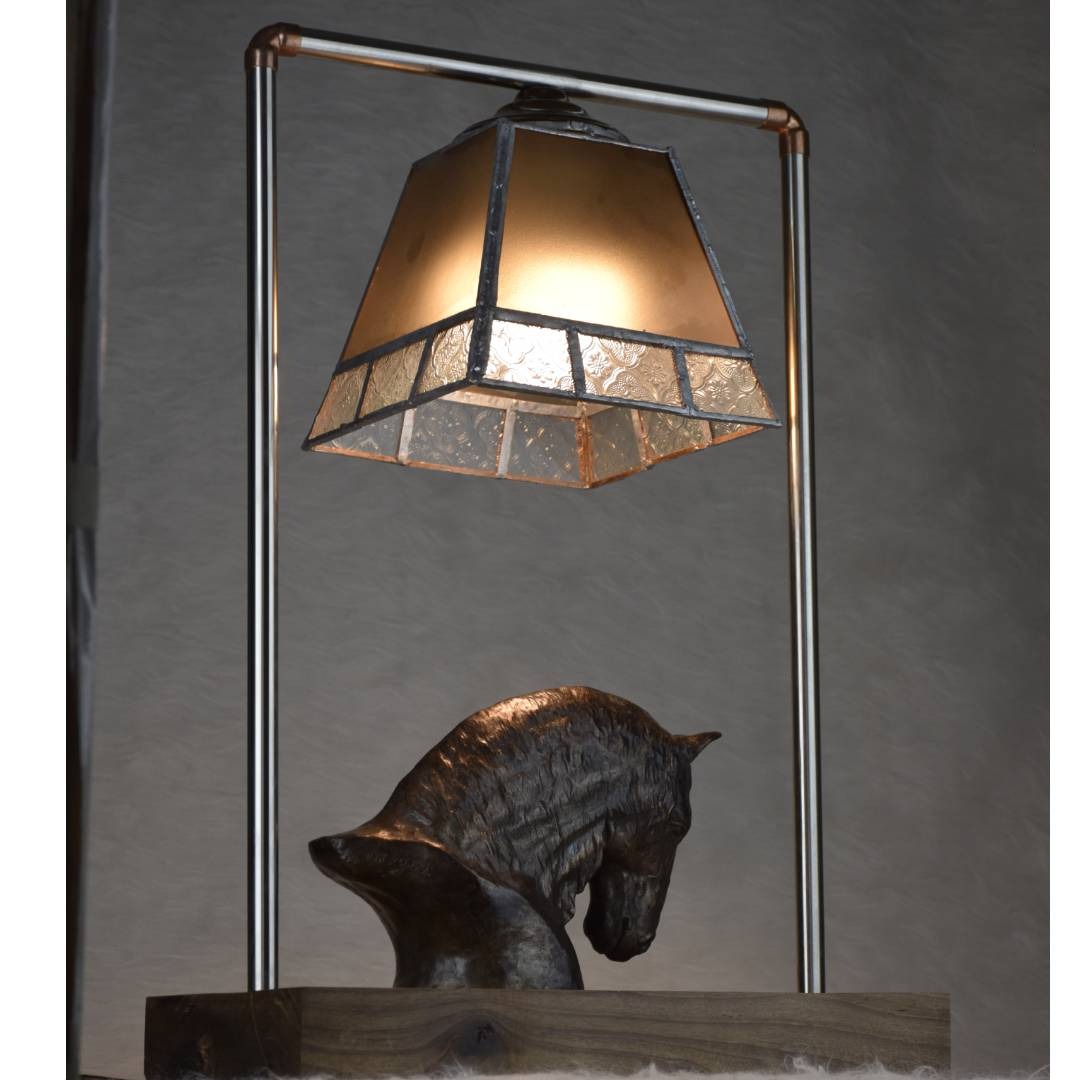 آباژور برنزی طرح اسب