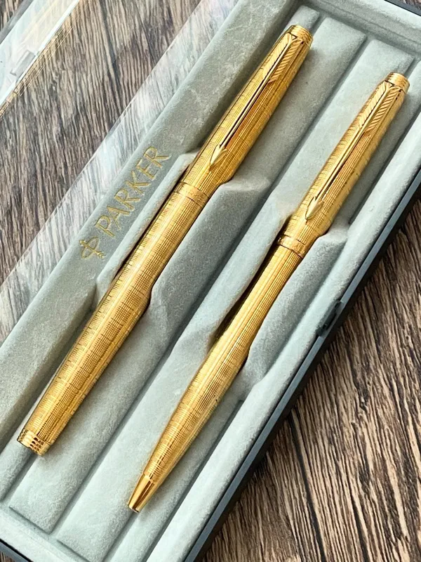 خودنویس ، خودکار پارکر 75روکش طلا فرانسه