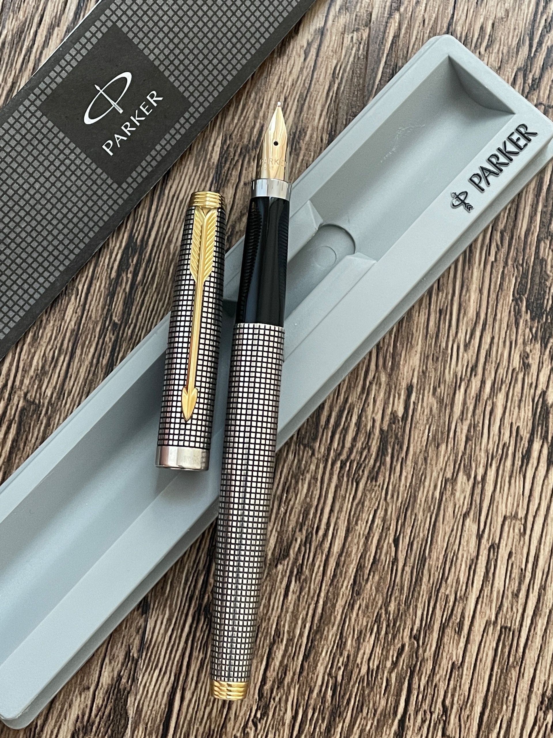 خودنویس تمام نقره پارکر 75 آمریکا آکبند