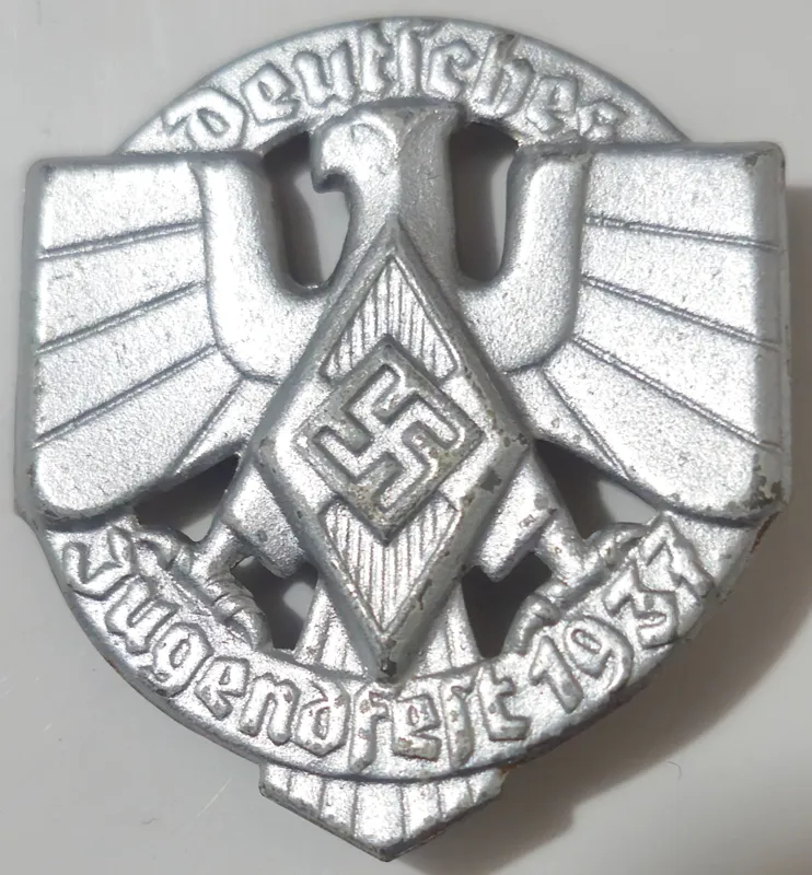 مدال بج یادبود جشنواره جوانان هیتلری آلمان نازی