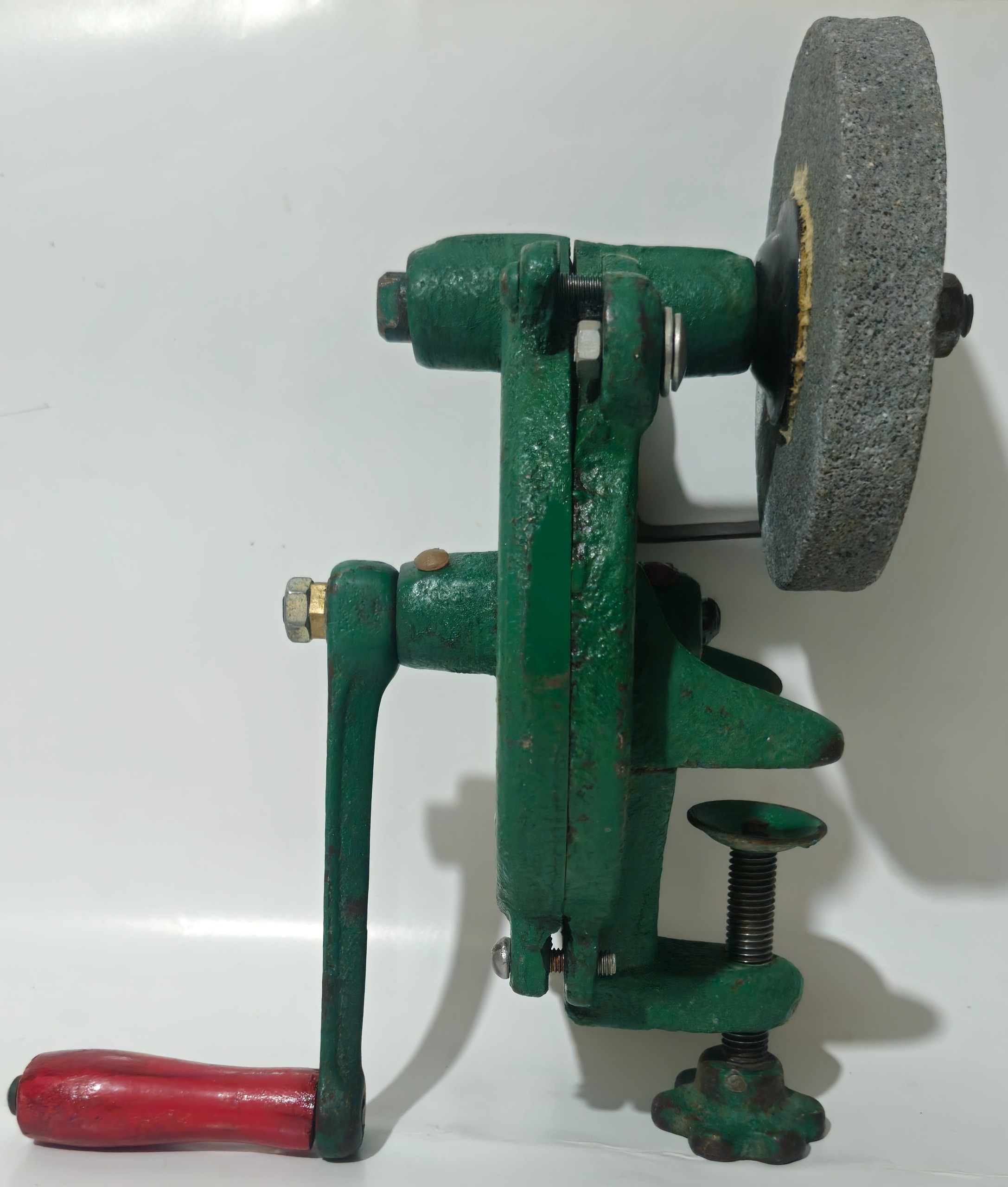 چاقو تیز کن تیزکن سنگ دستی رومیزی ساخت آلمان پهلوی