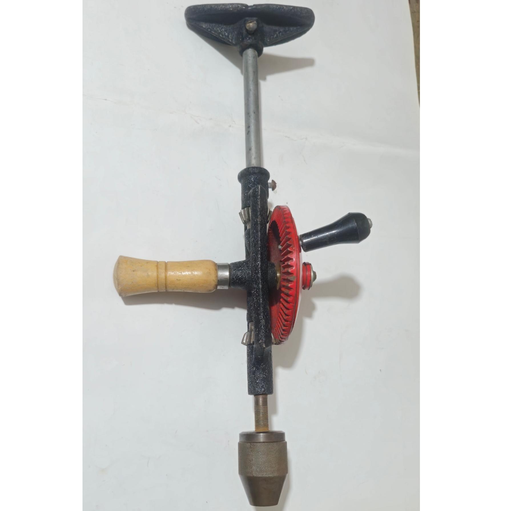 دریل دستی نجاری ساخت ژاپن دوره پهلوی