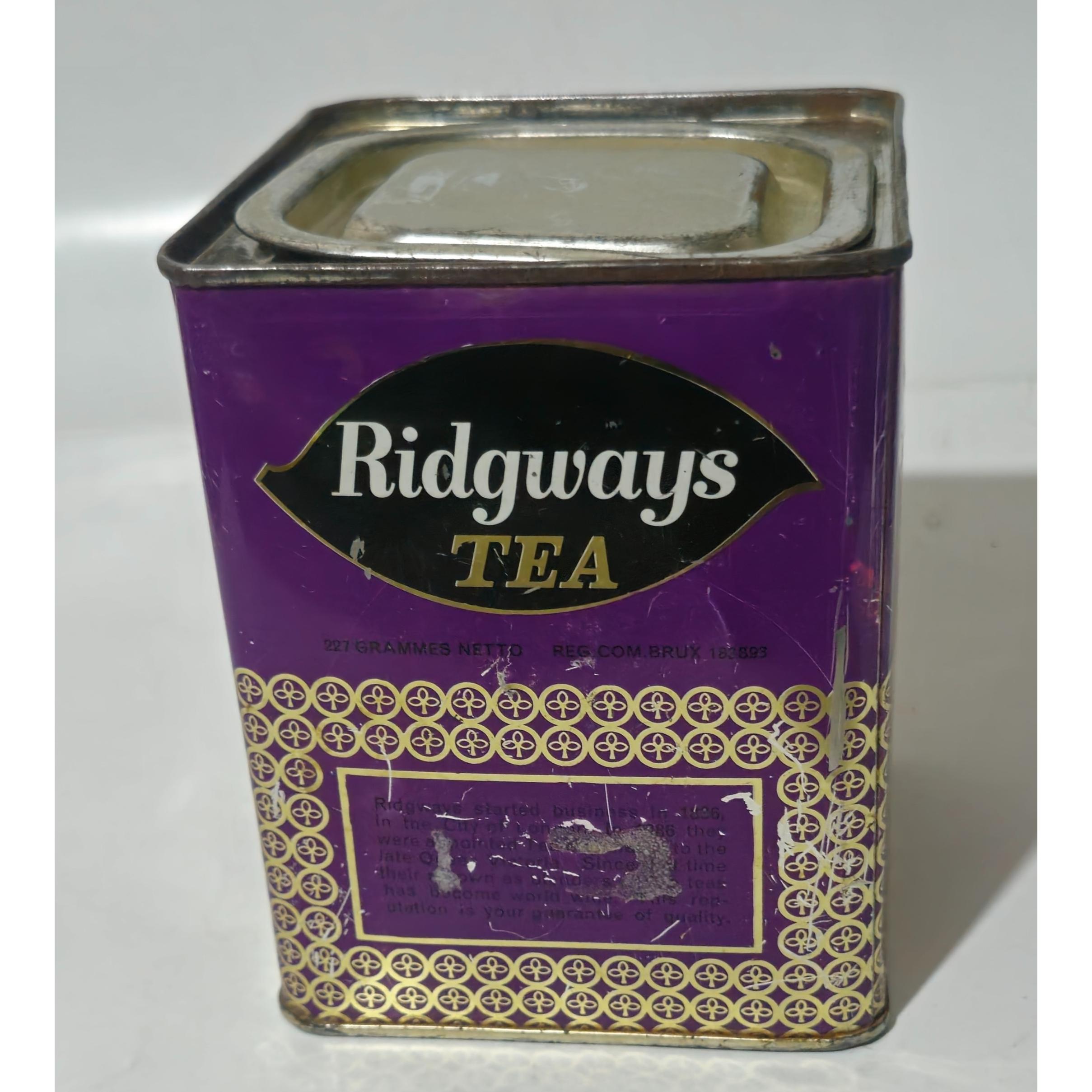 قوطی چای RIDGWAYS TEA ساخت انگلیس دوره پهلوی