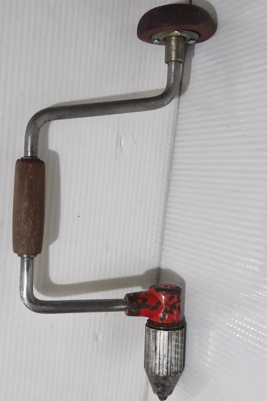 دریل دستی نجاری شتر گلو ساخت آلمان دوره پهلوی