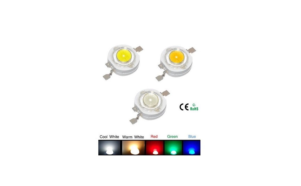 بسته 10 عددی LED 1W سفید-آفتابی 120- 100 لومن