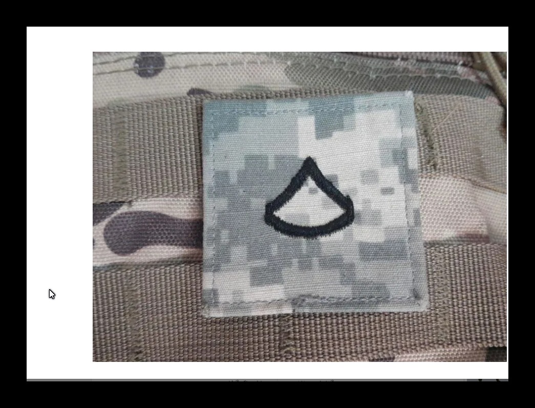 درجه نظامی ارتش(USA) private first class)