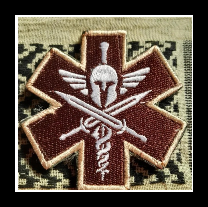 آرم پزشکی نیروهای ویژه USA-tactical medic spartan