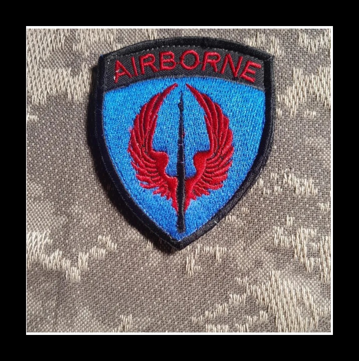 آرم نظامی Airborne-USA,آرم گلدوزی پشت چسبی