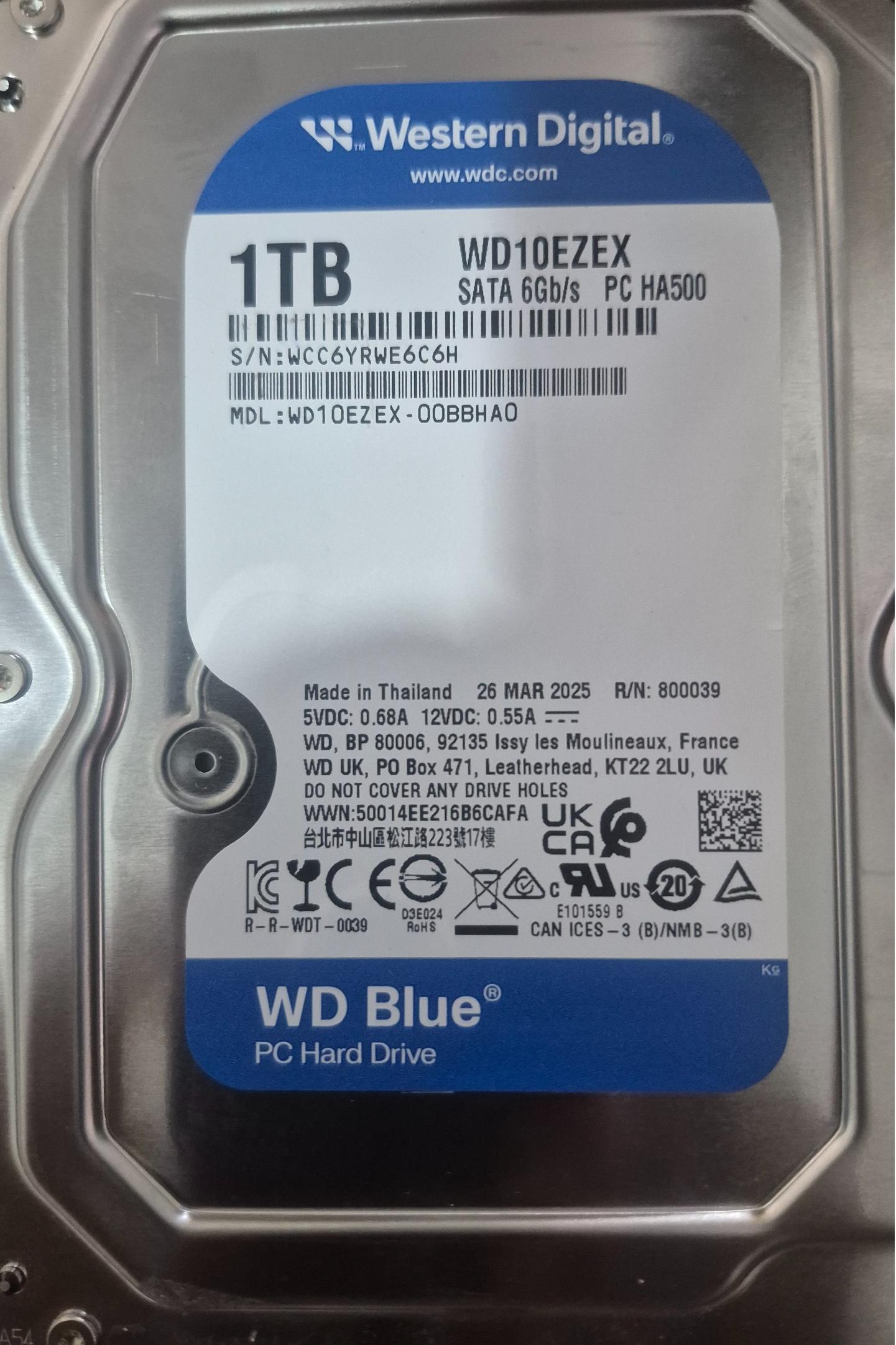 هارد 1 ترابایت WD