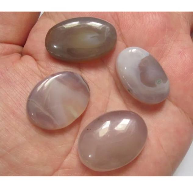 4 عدد نگین عقیق معدنی ( P 210 )