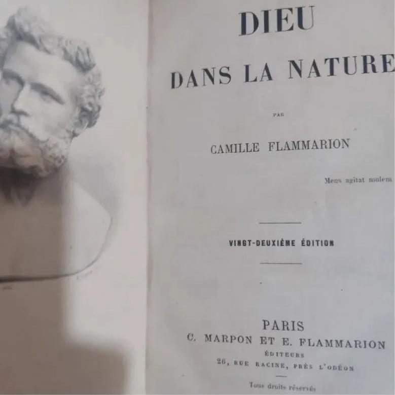 Dieu dans la nature چاپ 1898 فرانسه
