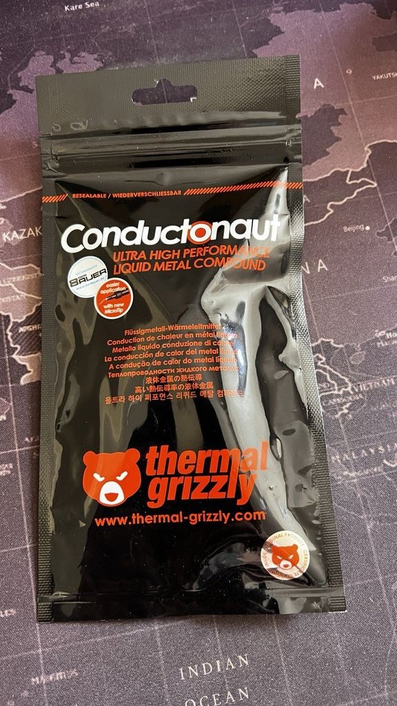 خمیر حرارتی ترمال گریزلی Liquid Metal 1g