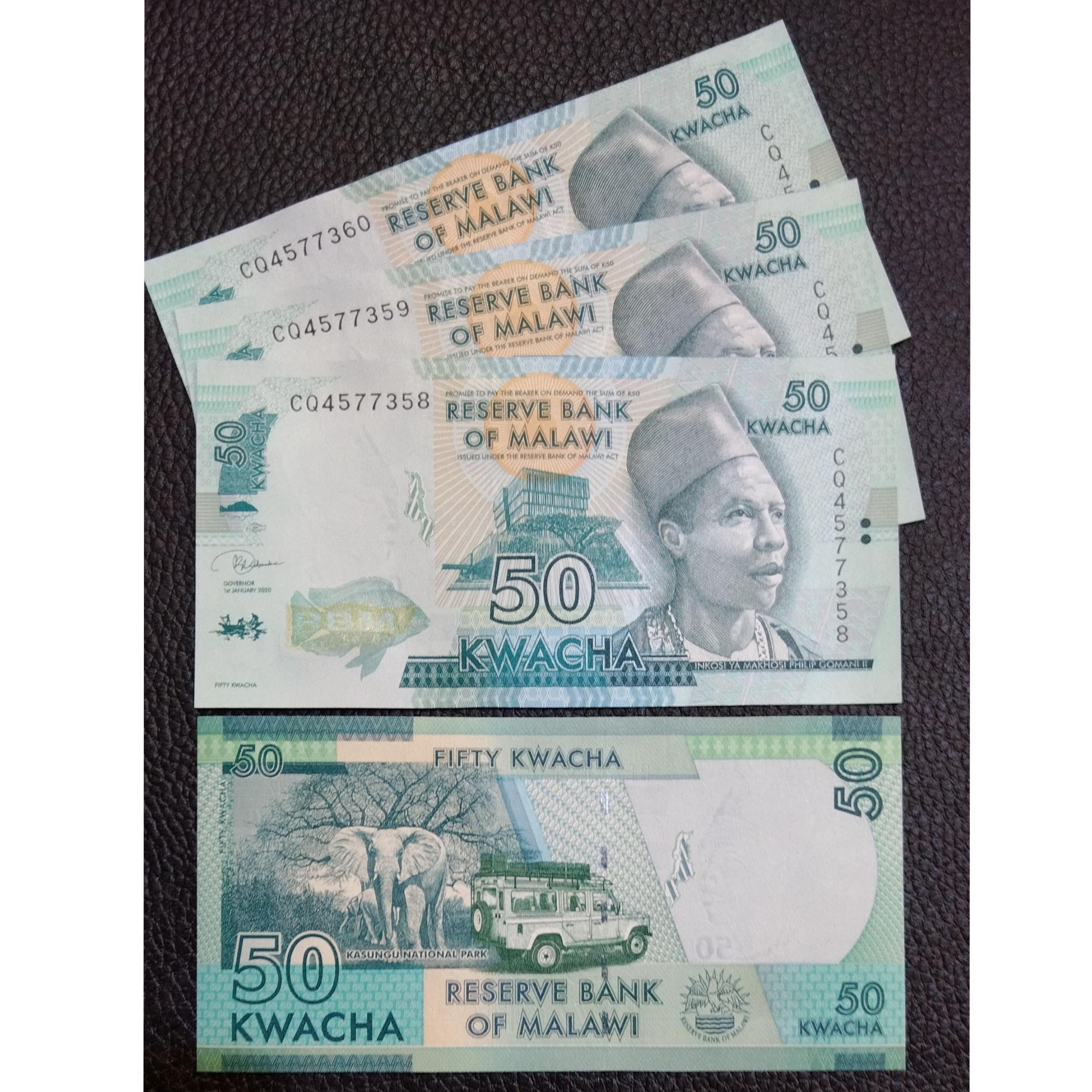 اسکناس 50 کواچا مالاوی