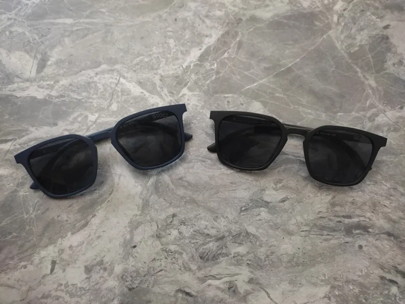 عینک دودی گوچی دو عددی uv 400