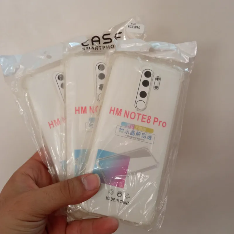 گارد ژله ای دور ضربگیر شفاف مناسب note 8 pro