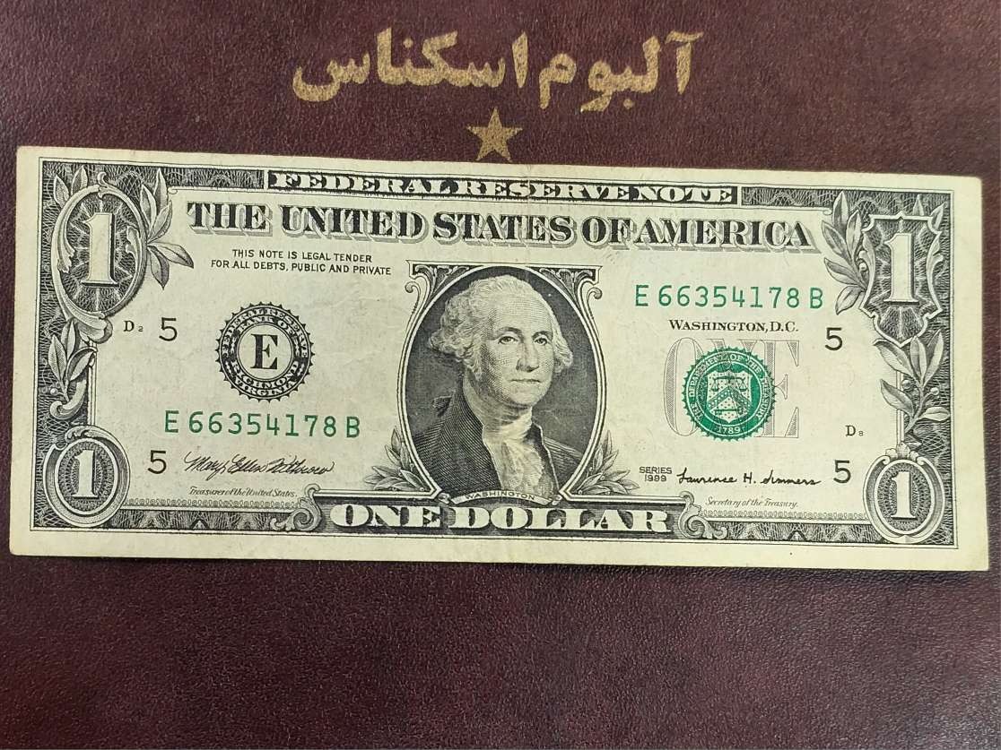 1 دلاری آمریکا سال 1999