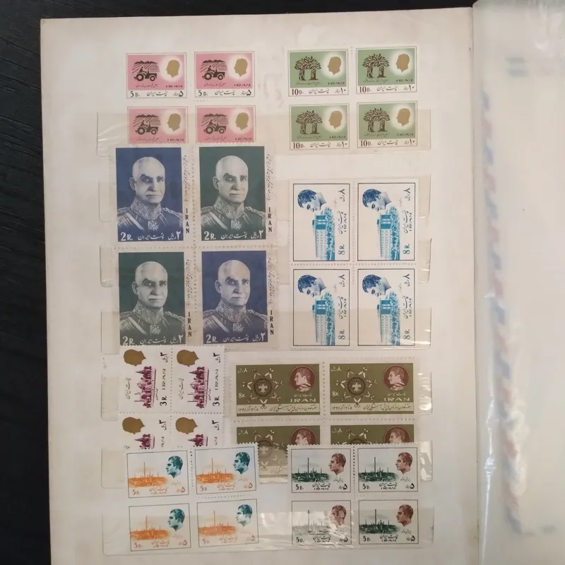 آلبوم تمبر دوره ی پهلوی(رضاشاه و محمدرضاشاه)